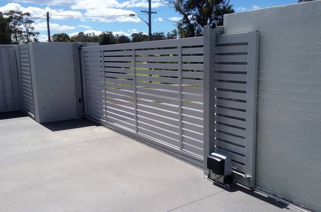 Automatic gate installation.