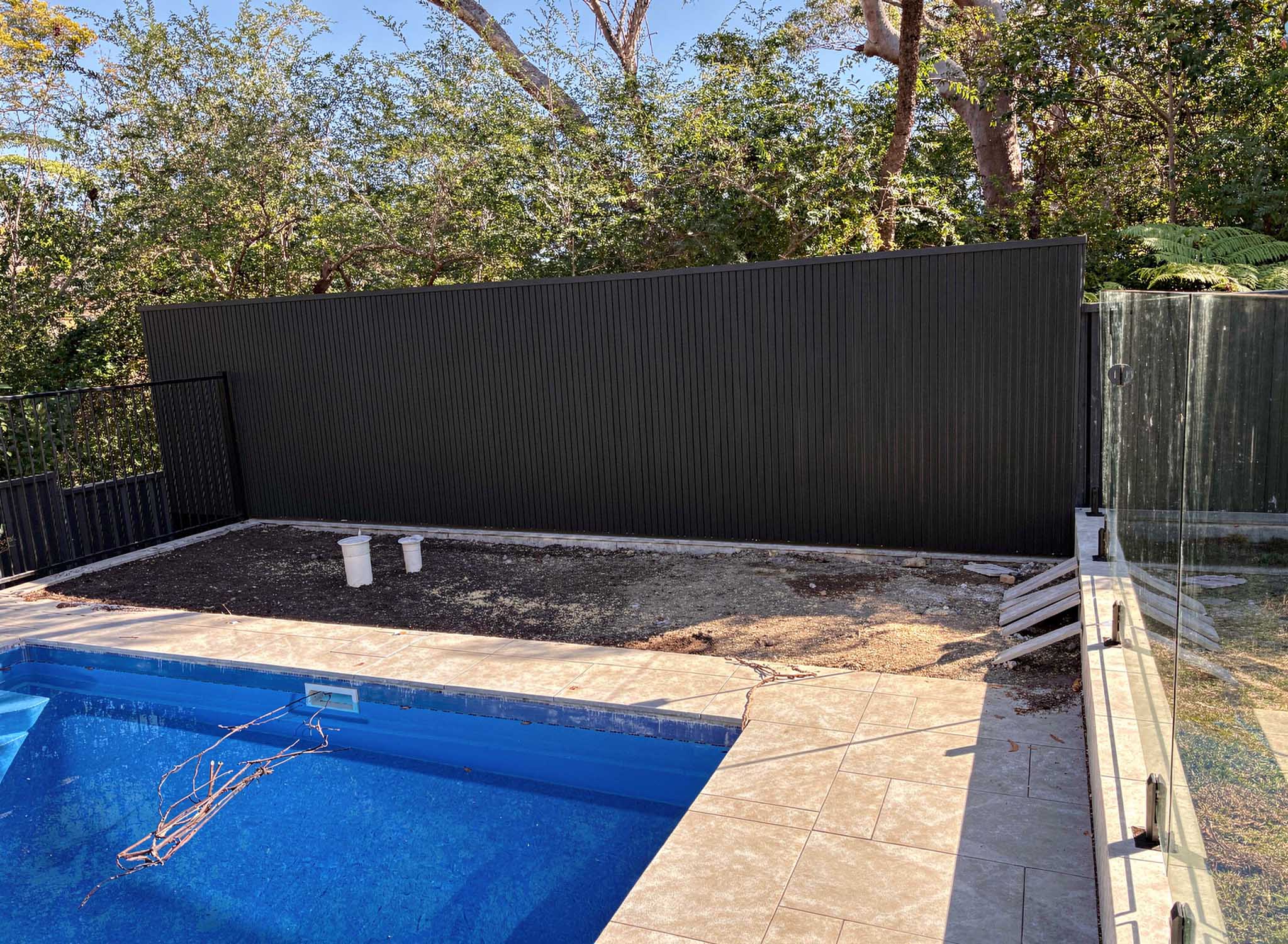 Decorative cladding fence.