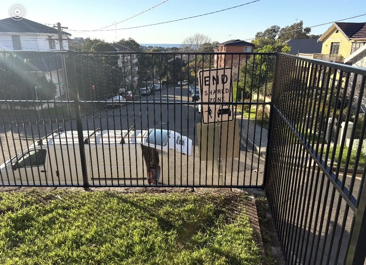 Security fencing.